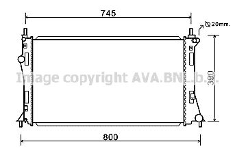 AVA QUALITY COOLING Radiators, Motora dzesēšanas sistēma MZ2249